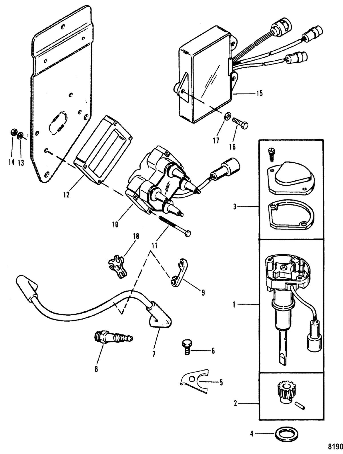 MERCRUISER 3.0L/LX ALPHA ONE Digital Ignition Components