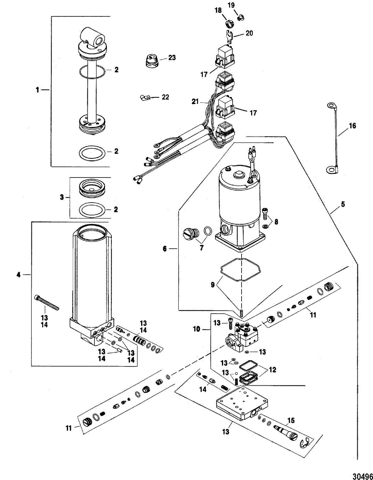 FORCE FORCE TRIM AND TILT MODELS 85 THRU 150 HP PUMP KIT-TRIM(830250A2)