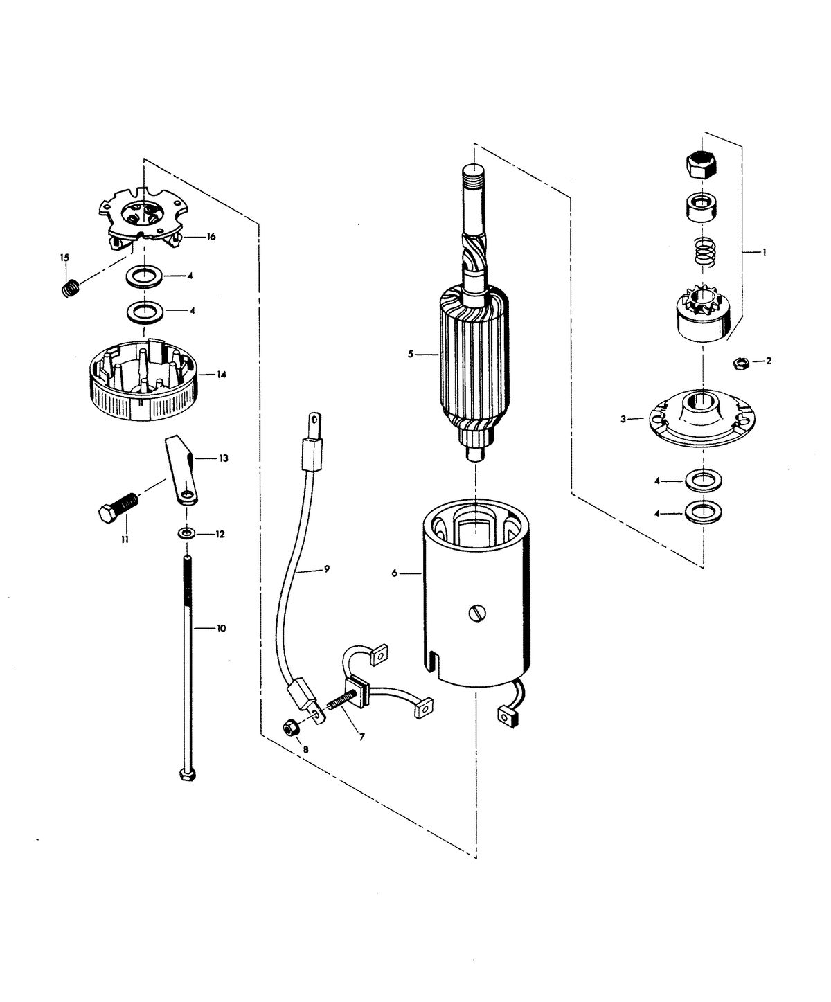 CHRYSLER 100 H.P. STARTER