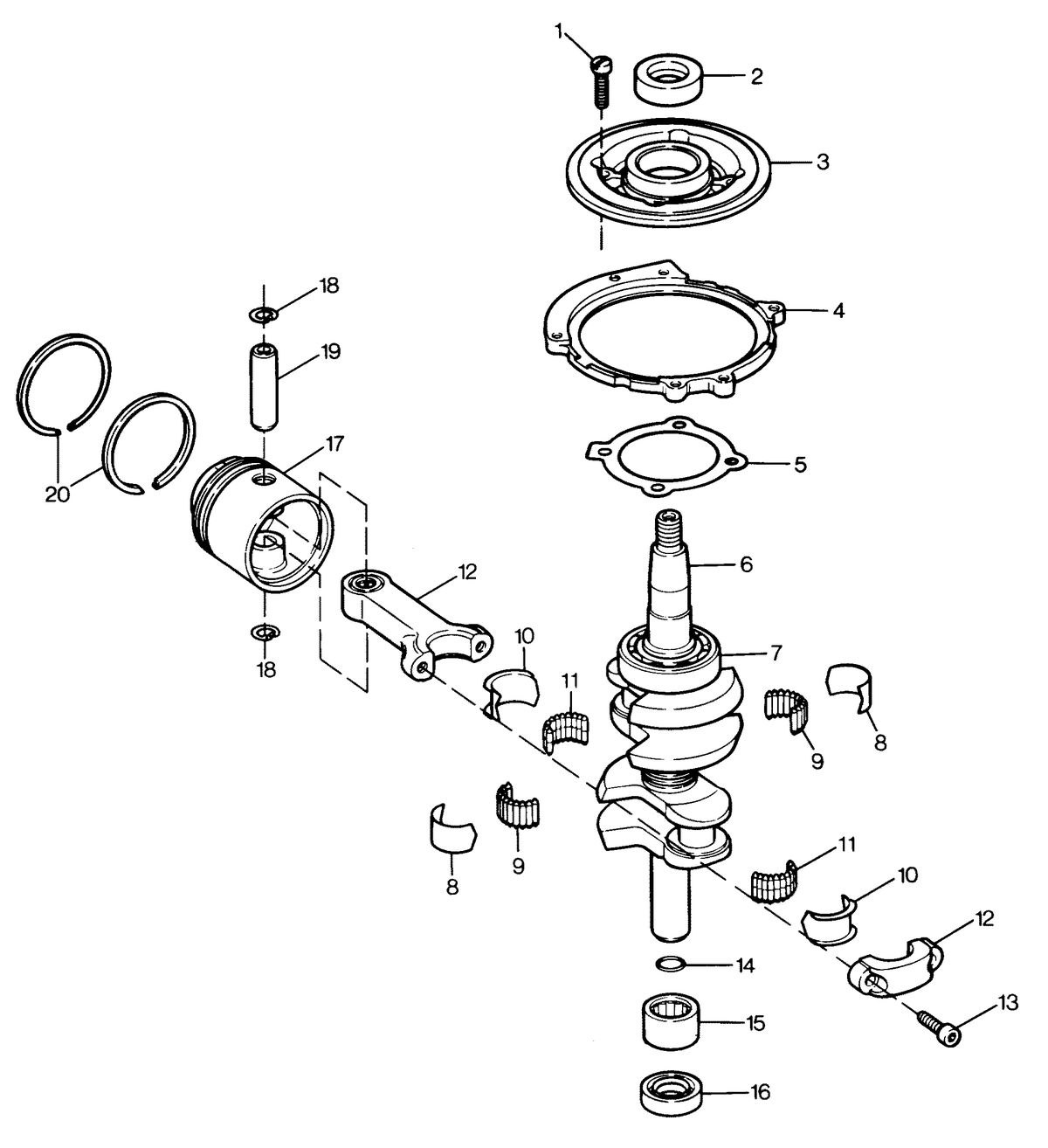 SEARS SEARS 9.9.H.P. CRANKSHAFT AND PISTON