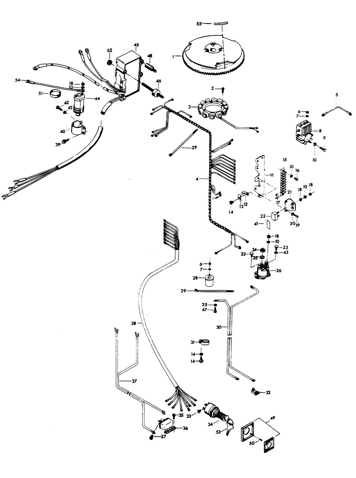 CHRYSLER 115 H.P. CHARGER ELECTRICAL COMPONENTS