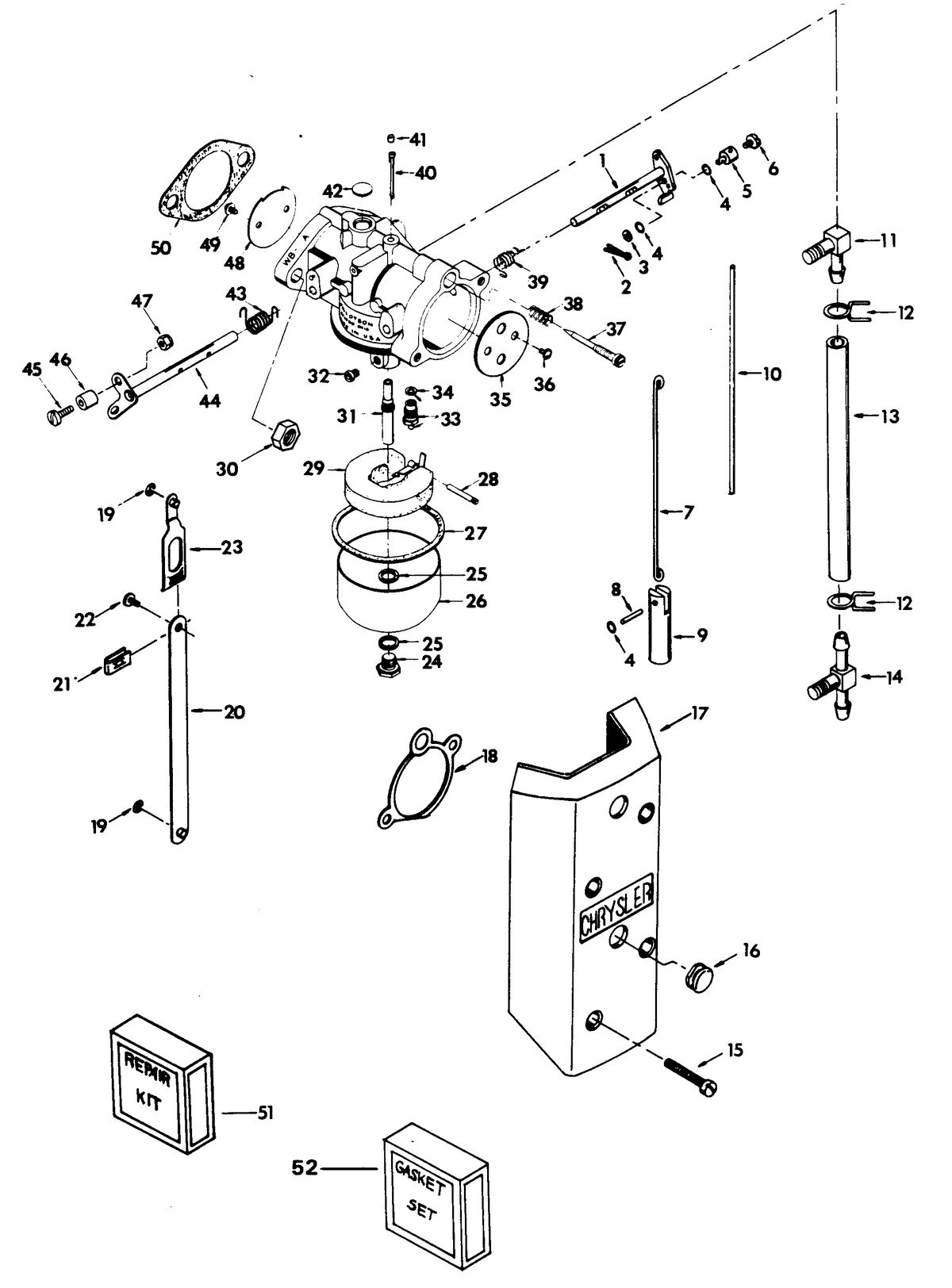 CHRYSLER 55 H.P. CARBURETOR