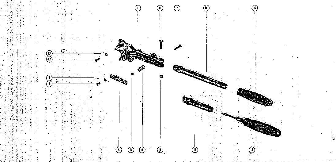 MARK KE7, KF7, KG7, KG4 STEERING HANDLE ASSEMBLY