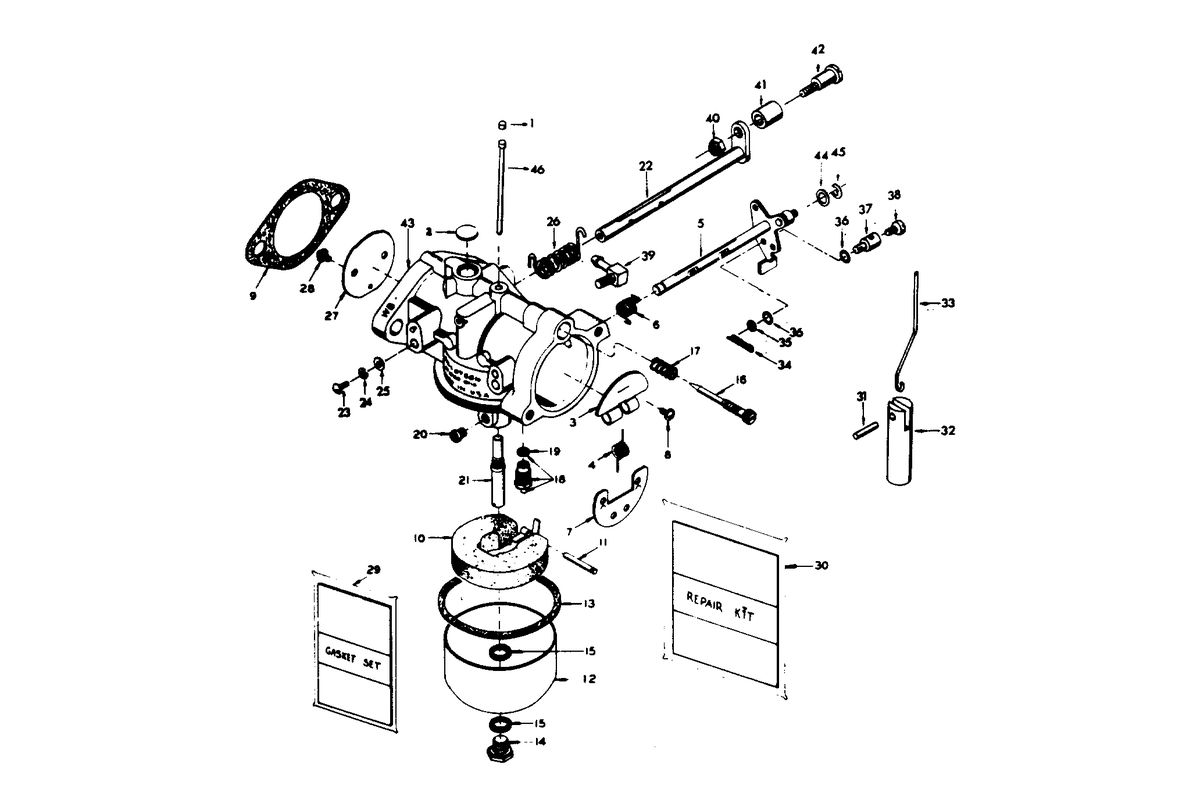 CHRYSLER 35 H.P. CARBURETOR