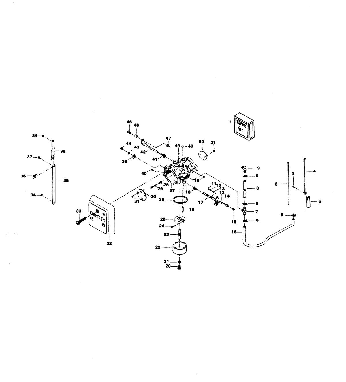 CHRYSLER 140 H.P. CARBURETOR
