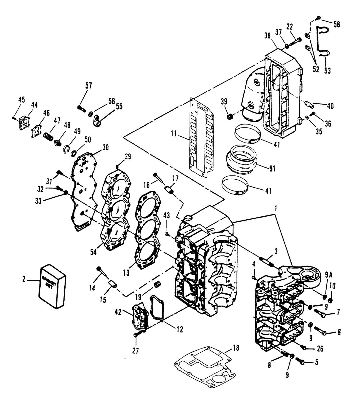 SPORTJET SPORT JET 90 CYLINDER BLOCK