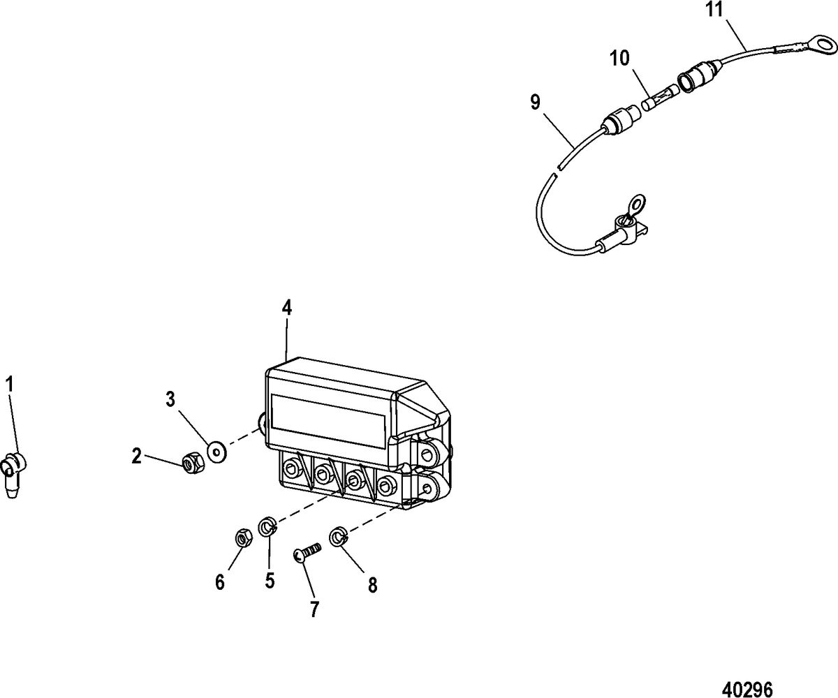 RACE STERNDRIVE 600 SCI Electrical Components(Mercathode) Bravo