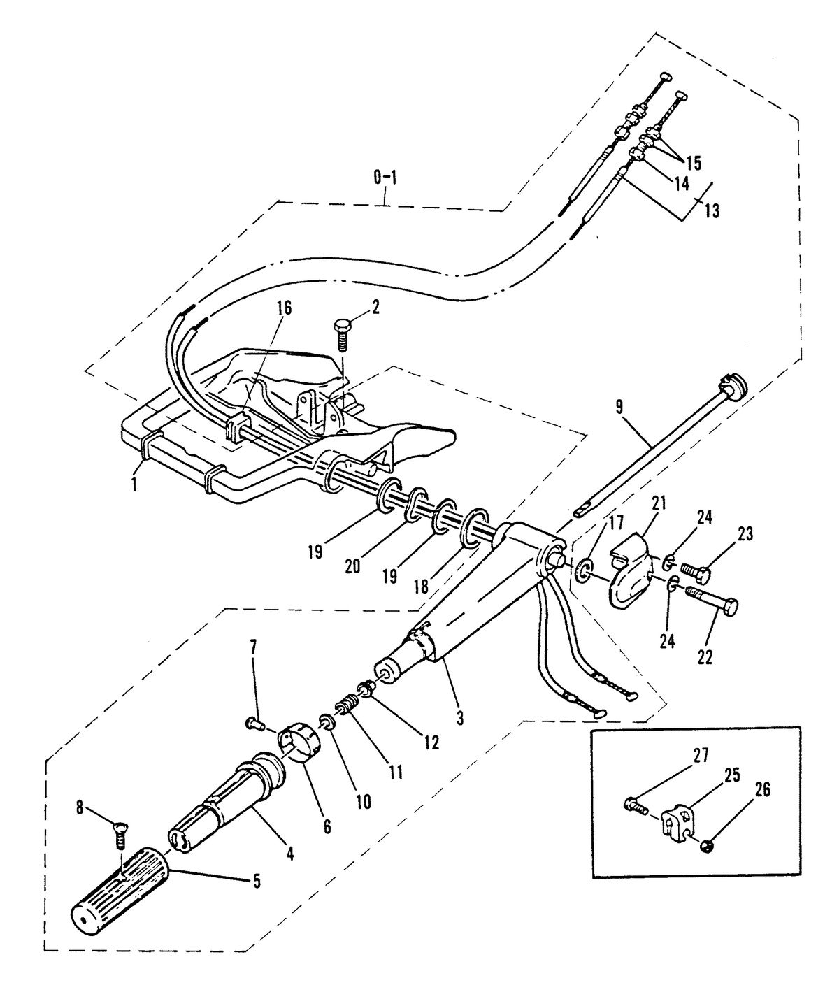 MARINER MARINER 25 STEERING HANDLE