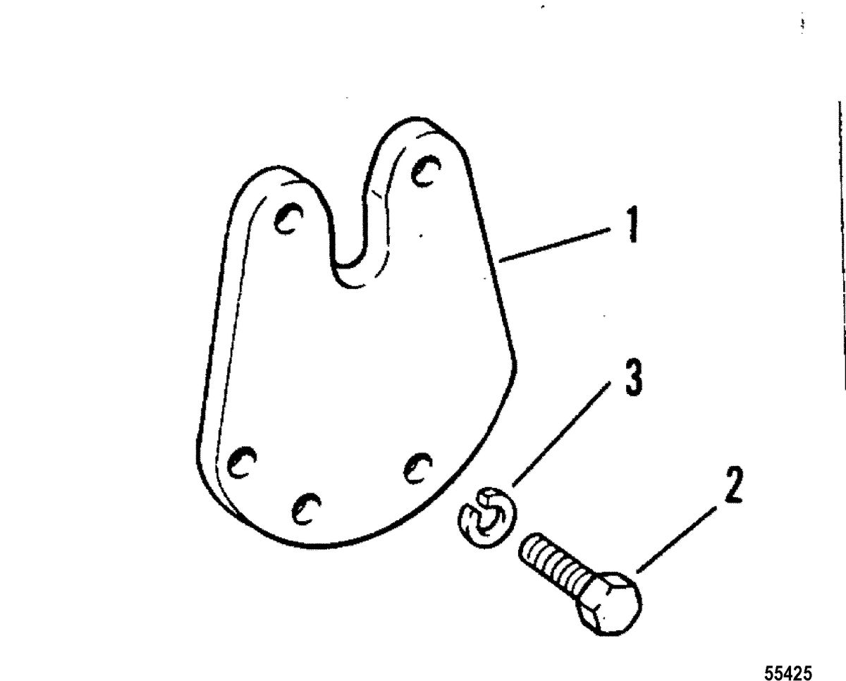 MERCRUISER 454 MAGNUM BRAVO ENGINE EXHAUST PLATE