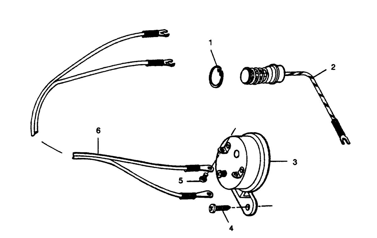 FORCE FORCE 1990 35 H.P. "C" MODELS OVERHEAT BUZZER