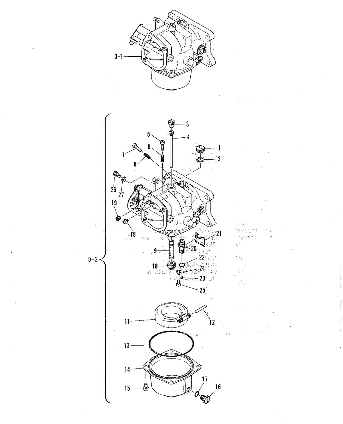 MARINER MARINER 60 CARBURETOR