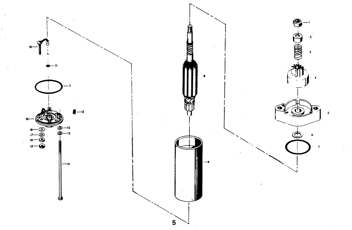 CHRYSLER 9.9 H.P. S91LOR ELECTRIC STARTER