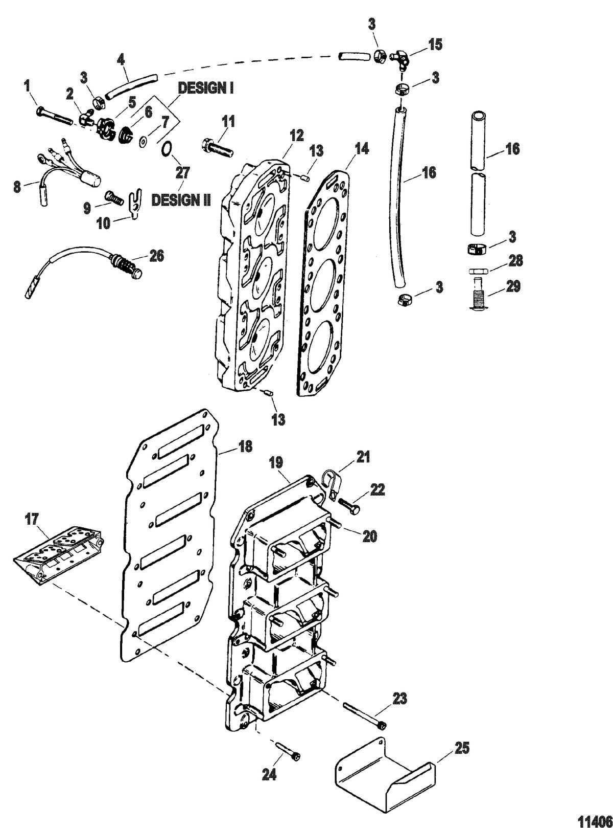SPORTJET 175XR2 JET DRIVE Reed Block And Cylinder Head