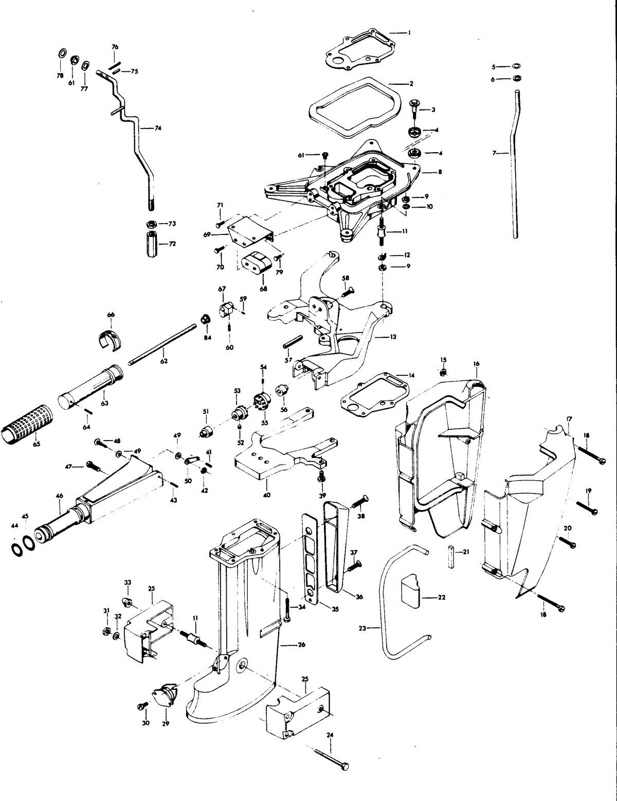 CHRYSLER PARTS BOOK MOTOR LEG