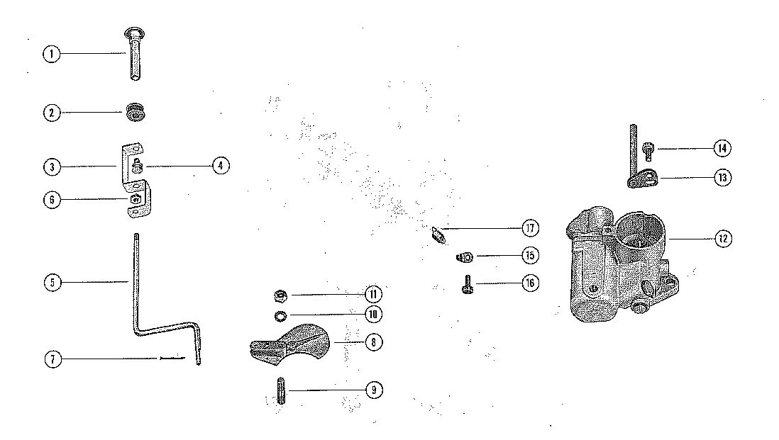 MERCURY MERC 350 CARBURETOR LINKAGE