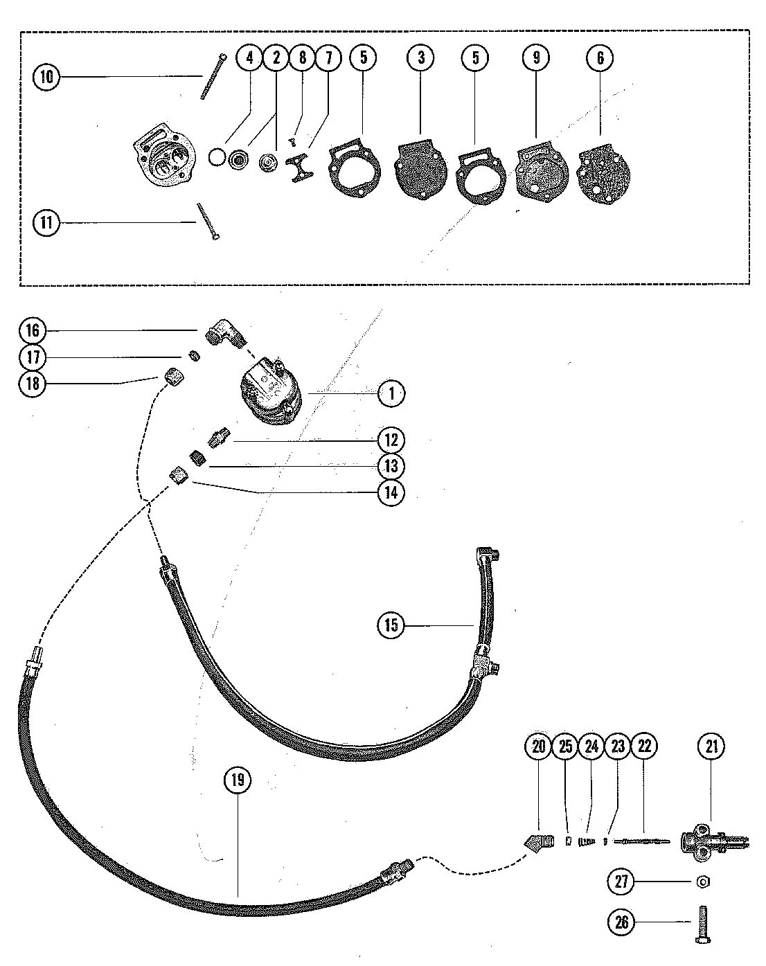 MERCURY MERC 500-6 FUEL PUMP ASSEMBLY