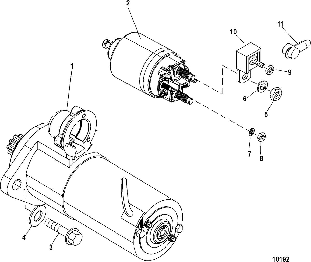 MERCRUISER 5.7L CARB INBOARD Starter Motor