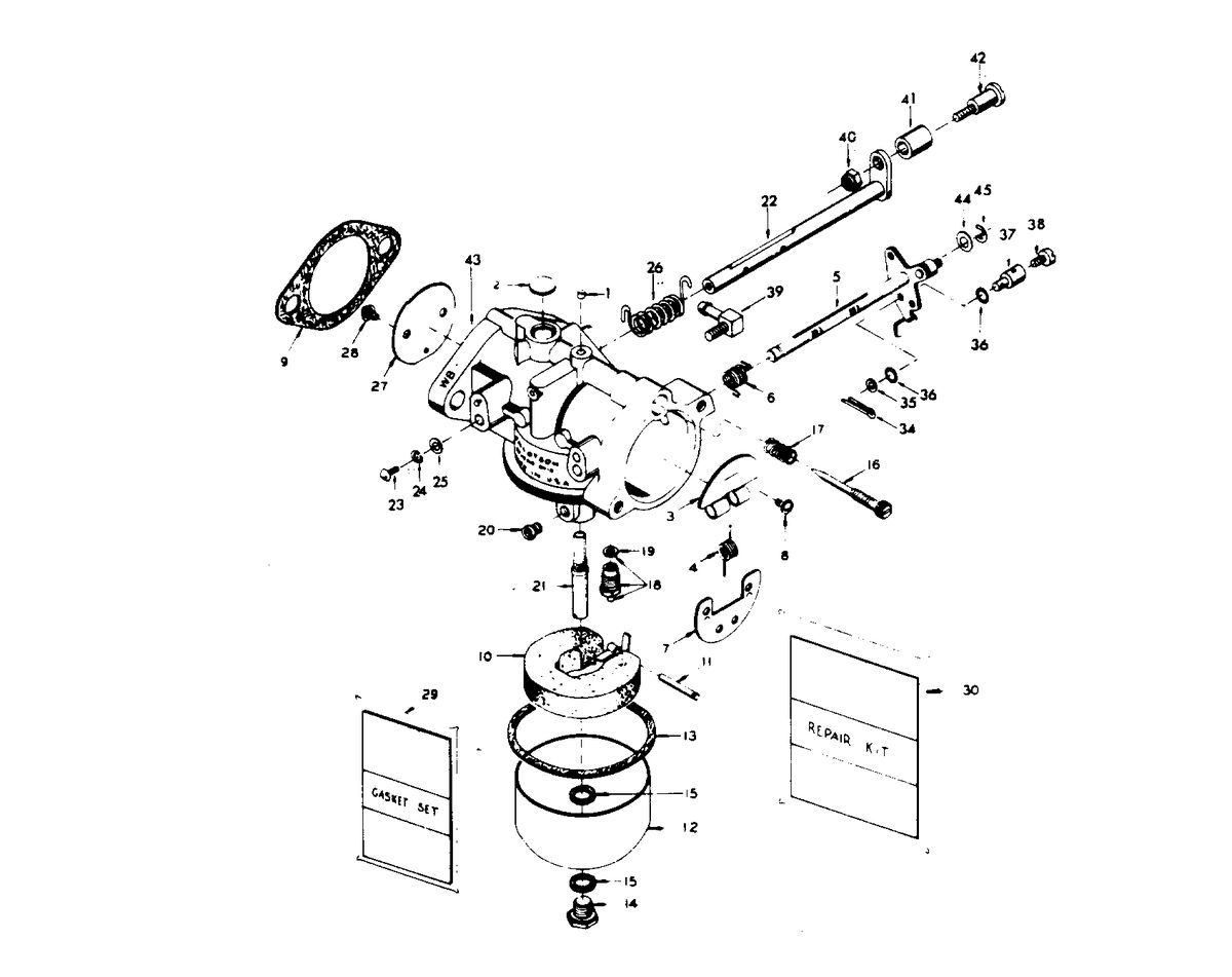 CHRYSLER 25 H.P. CARBURETOR