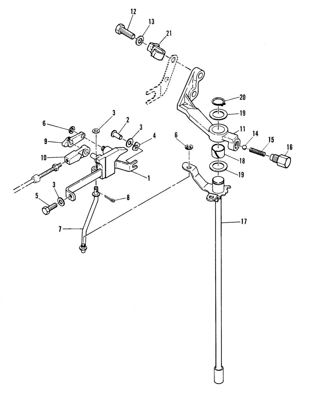 MARINER MARINER 60 GEAR SHIFT LINKAGE