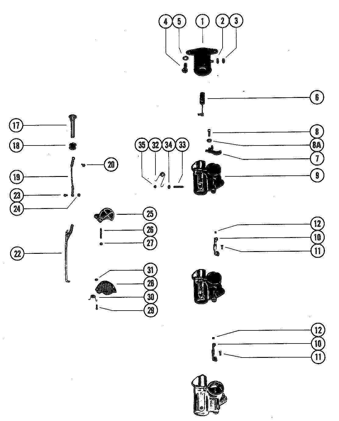 MARINER MARINER 90 CARBURETOR LINKAGE CHOKE SOLENOID