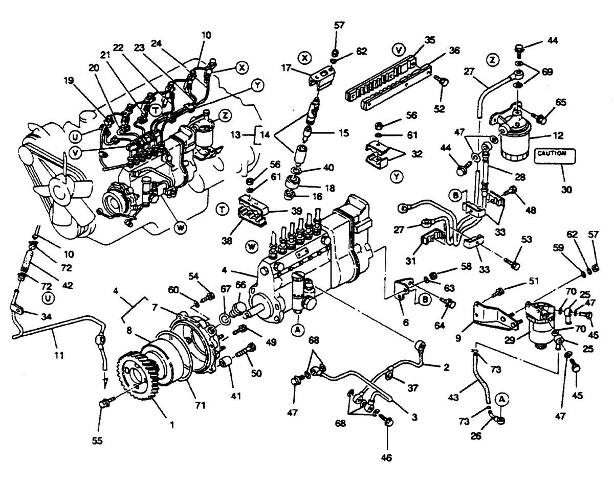 MERCRUISER HINO DIESEL 250 H.P. FUEL SYSTEM