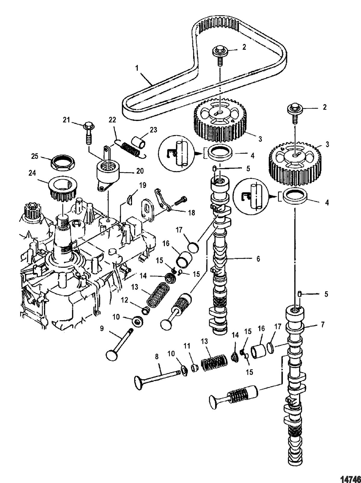 MERCURY/MARINER 115 EFI (4-STROKE) Intake And Exhaust Valves