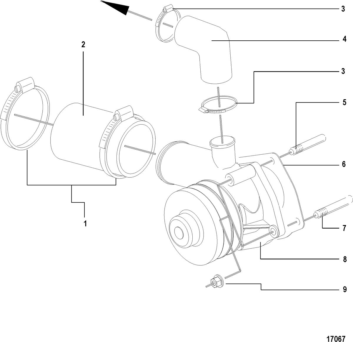 MERCRUISER CUMMINS/MERCRUISER 4.2 UNIFICATION Water Pump