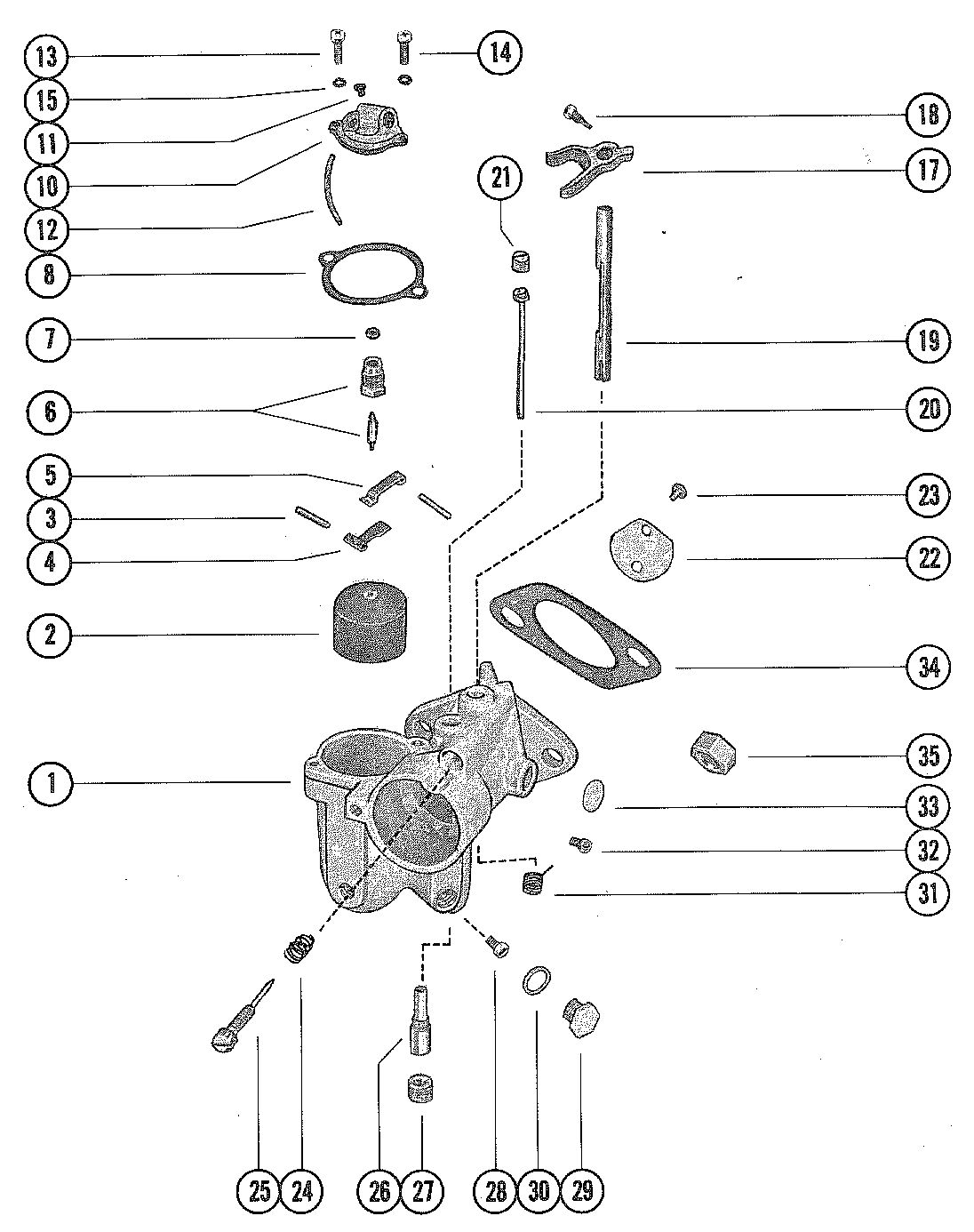 MERCURY MERC 90 CARBURETOR ASSEMBLY