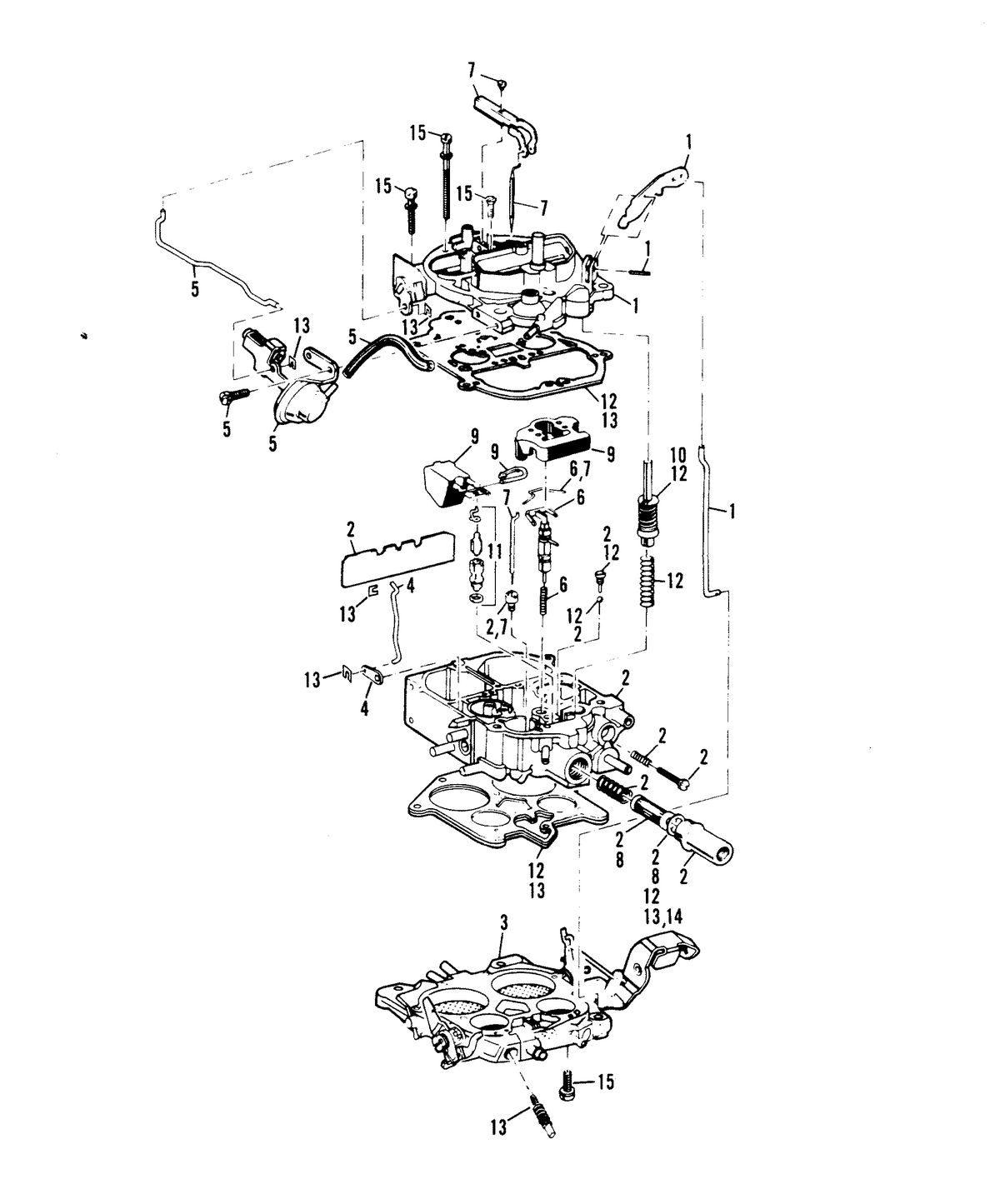 MERCRUISER 350 MAGNUM ENGINE CARBURETOR