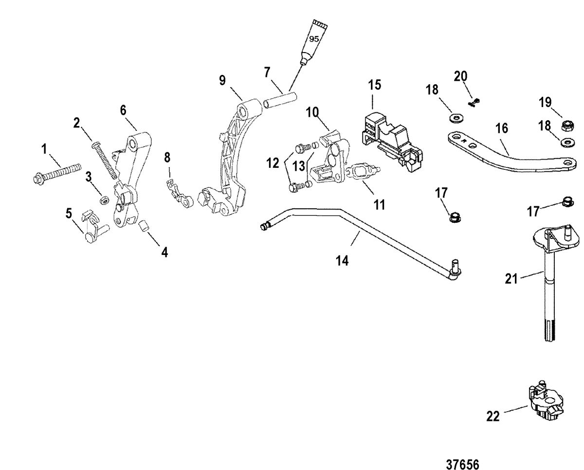 MERCURY/MARINER 40/50 /45 BODENSEE/50 BIGFOOT 4-STROKE LINKAGE(BIGFOOT)