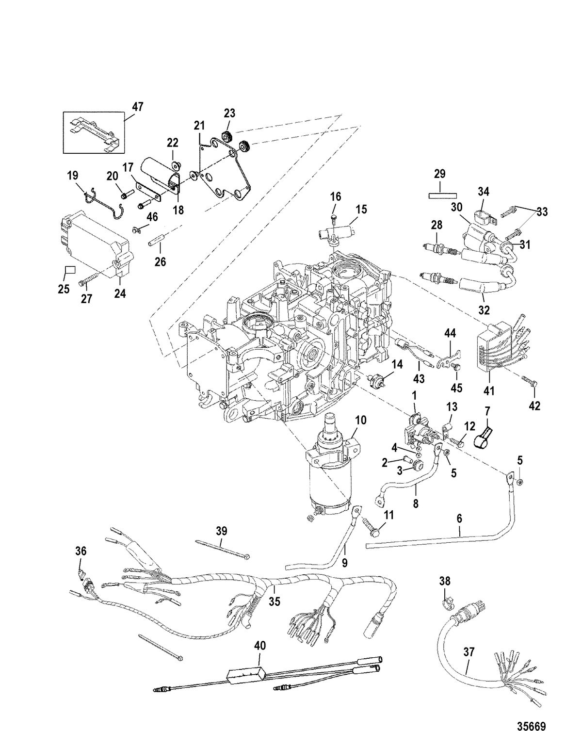 MERCURY 25 (4- STROKE) Electrical Components