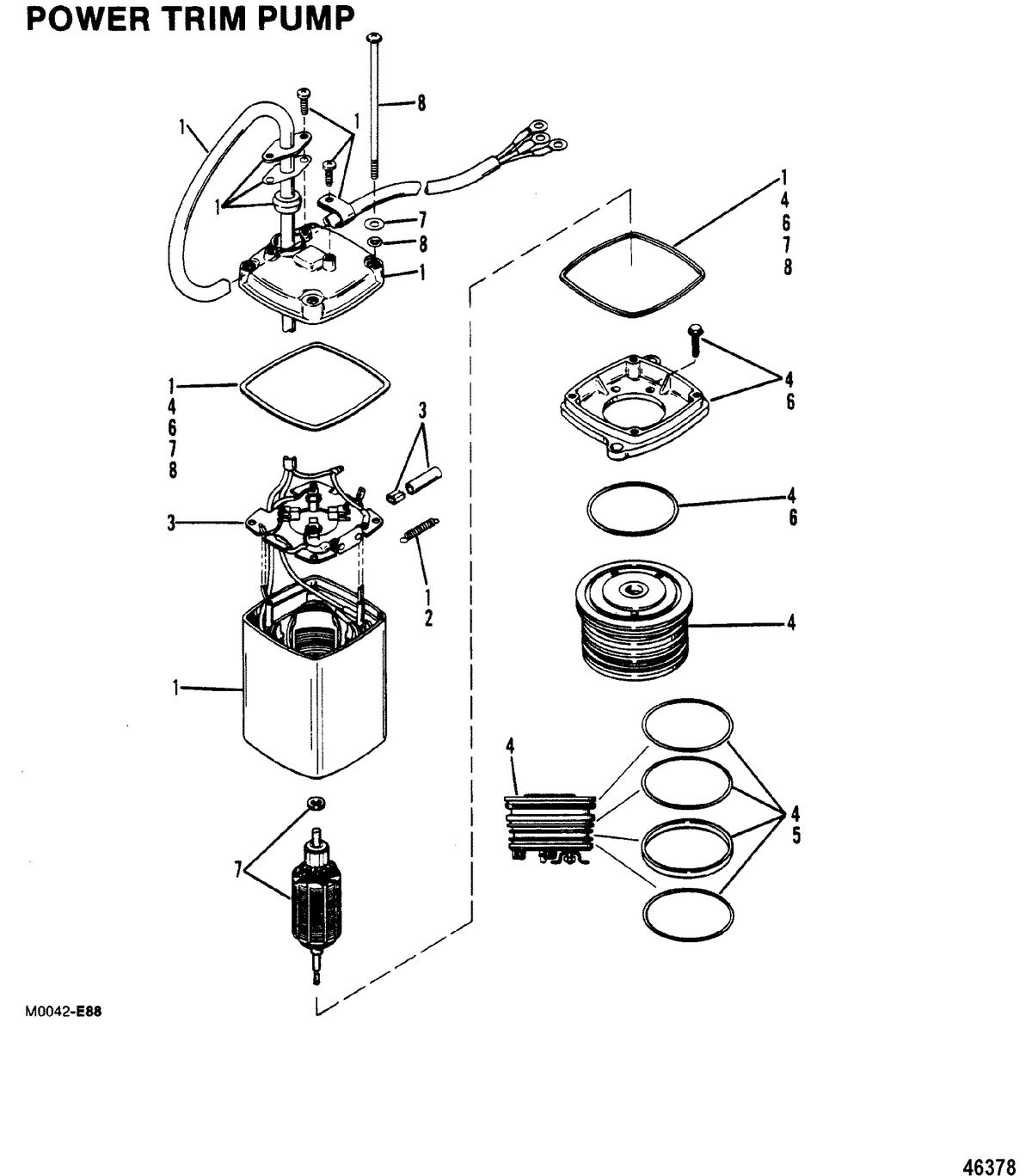 MERCURY 200 XRI (EFI) (V-6) POWER TRIM PUMP