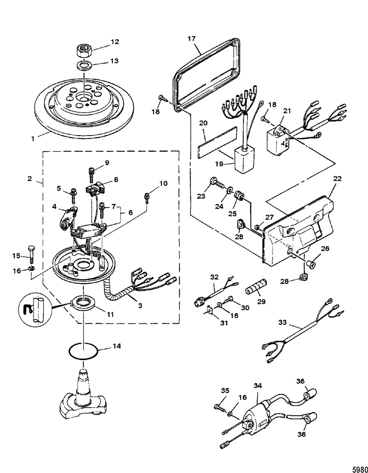 MARINER 40HP KEROSENE C.D.I Magneto
