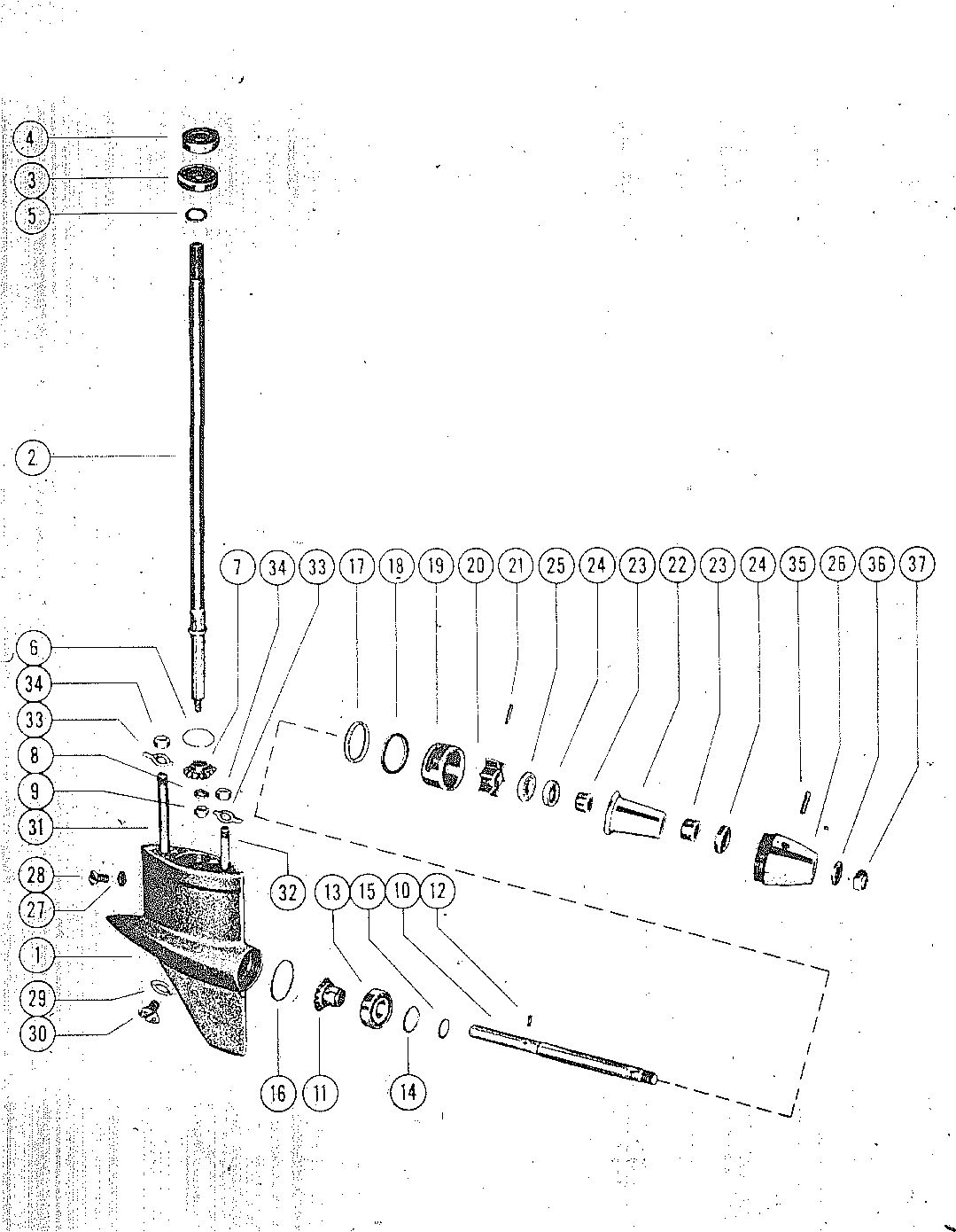 MARK MARK 30H, MARK 55H GEAR HOUSING ASSEMBLY(MK30H,MK30H-1)