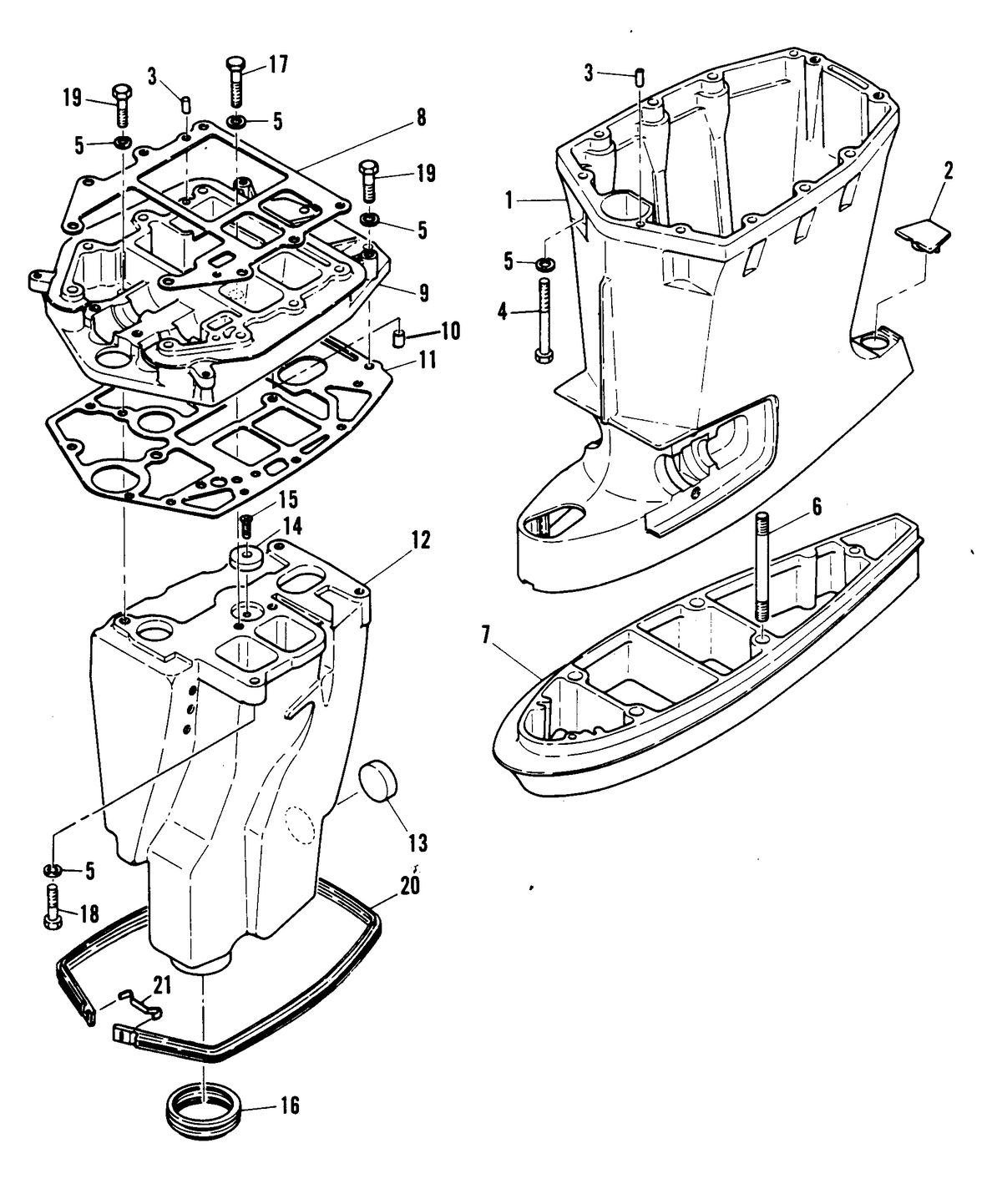 MARINER MARINER W48 DRIVESHAFT HOUSING