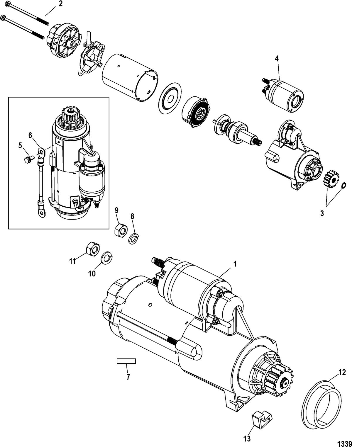 MERCURY/MARINER 135/150/175 4-STROKE Starter Motor