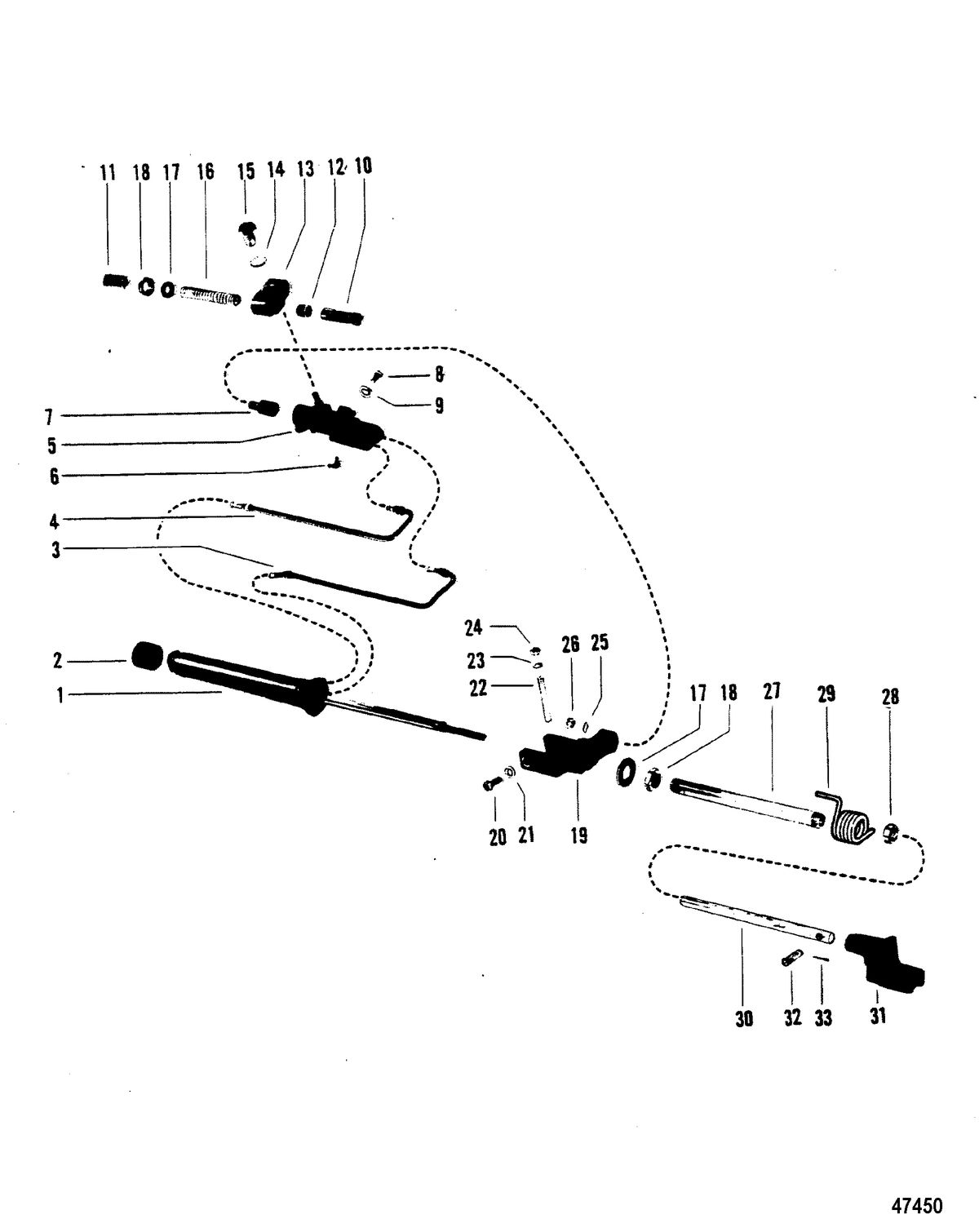 MERCRUISER TR (200 RATIO) TRS (1.50 RATIO) STERN DRIVE POWER STEERING COMPONENTS