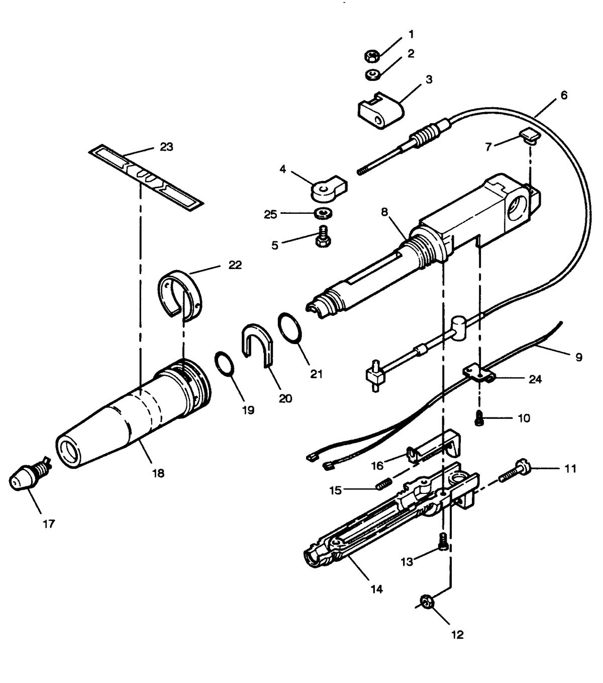 SEARS SEARS 5 H.P. STEERING HANDLE AND TWIST GRIP THROTTLE