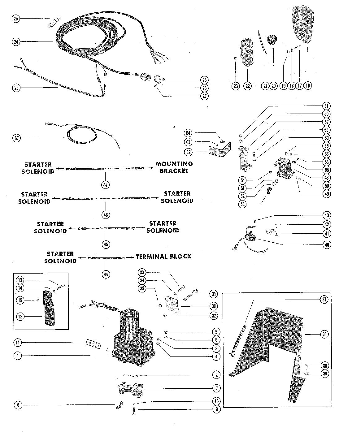 MERCRUISER 215H AND 215E STERN DRIVE HYDRAULIC PUMP AND TRIM INDICATOR CONTROL PANEL