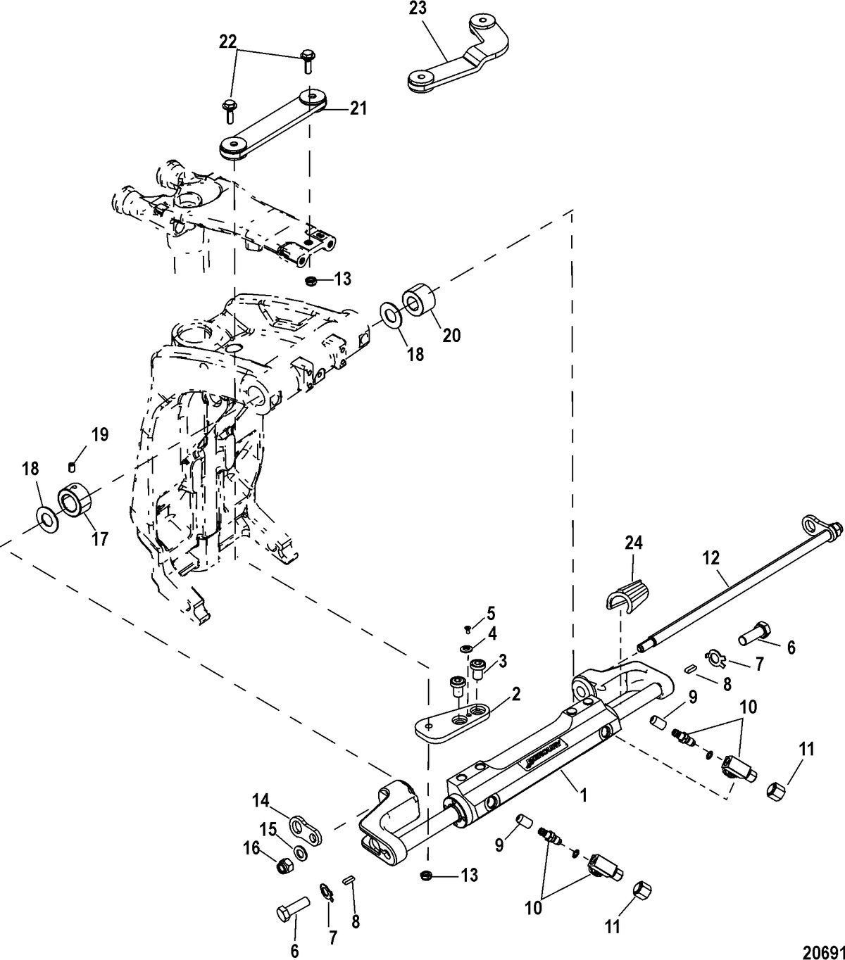 ACCESSORIES STEERING SYSTEMS AND COMPONENTS Steering Actuator Assembly(898349A01)