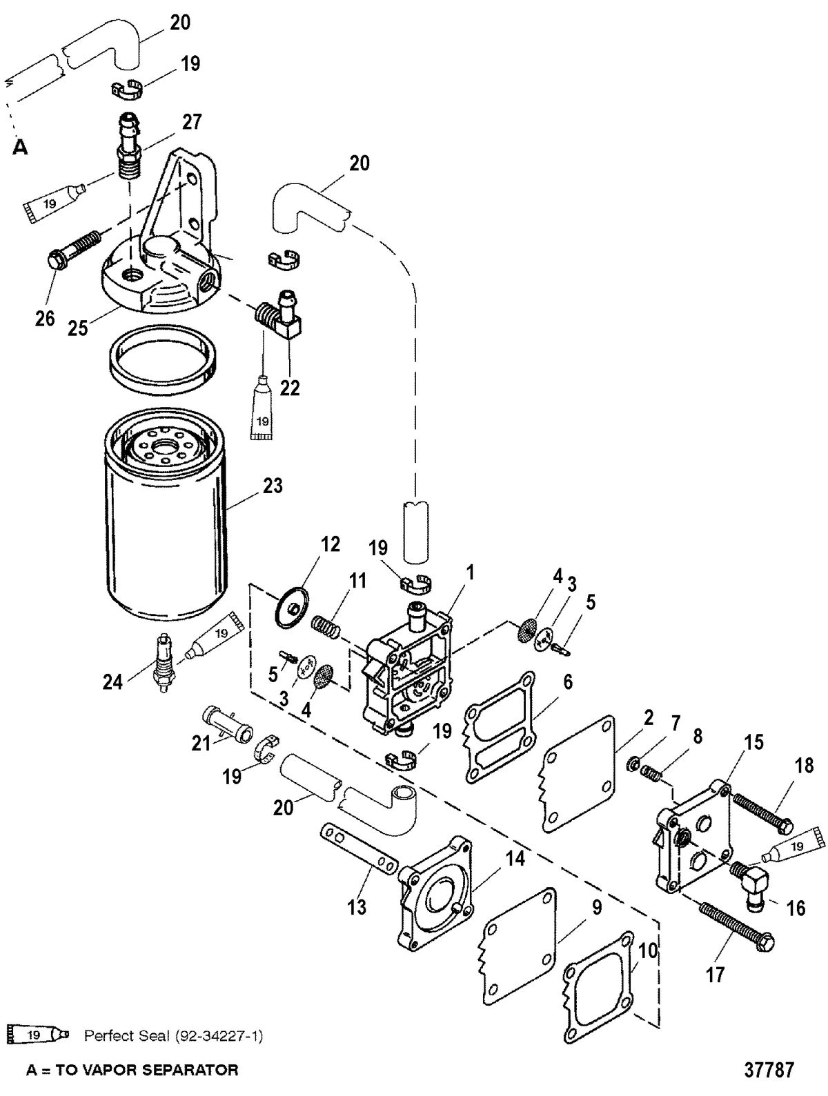 MERCURY/MARINER 225/250 EFI (3.0L) FUEL PUMP