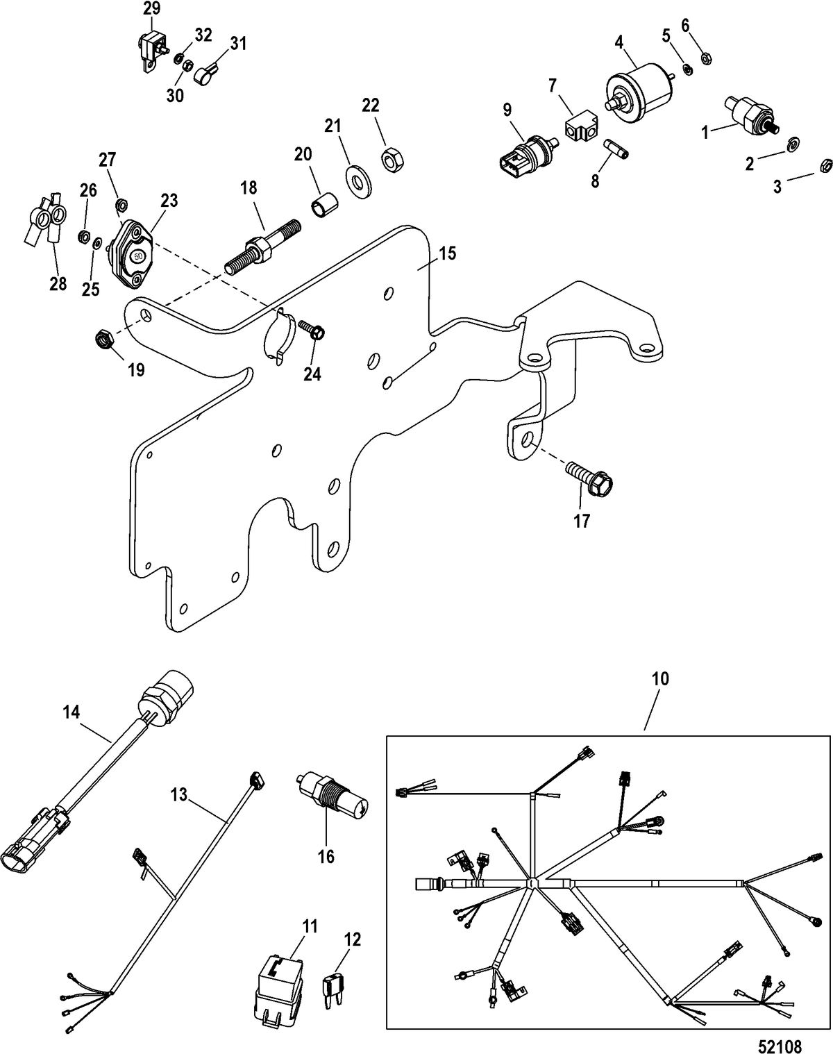 MERCRUISER 3.0L TKS ALPHA PLUS SERIES Electrical Components