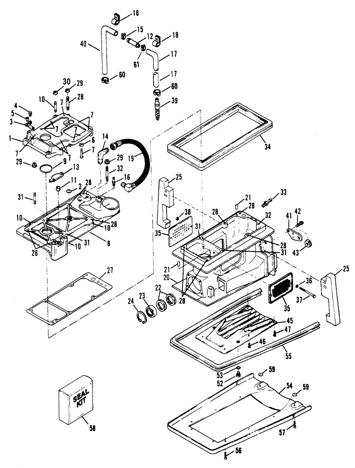 SPORTJET SPORT JET 90 DRIVE HOUSING COMPONENTS (SPLINED DRIVE)