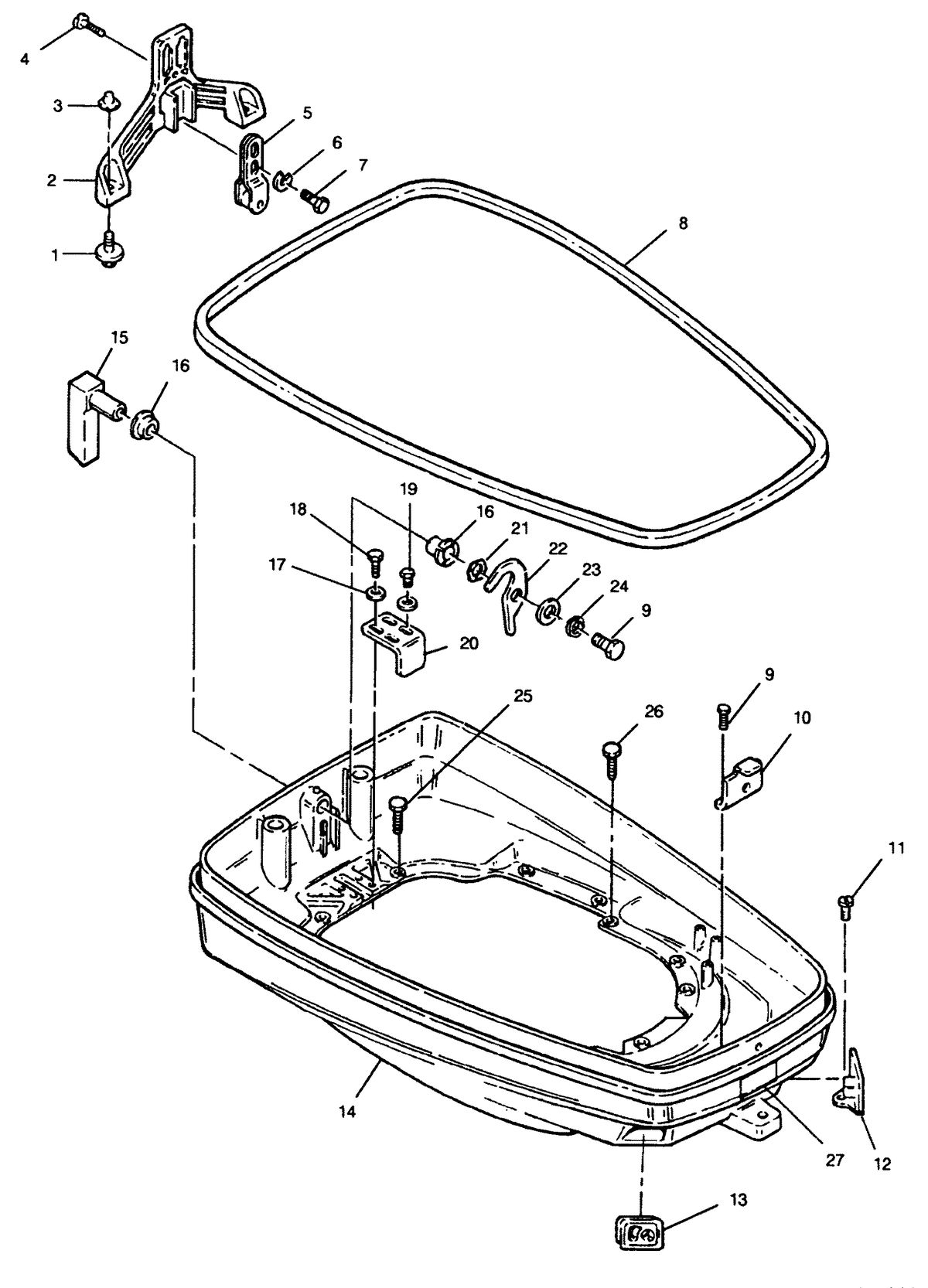 FORCE FORCE 90 HP1991 SUPPORT PLATE