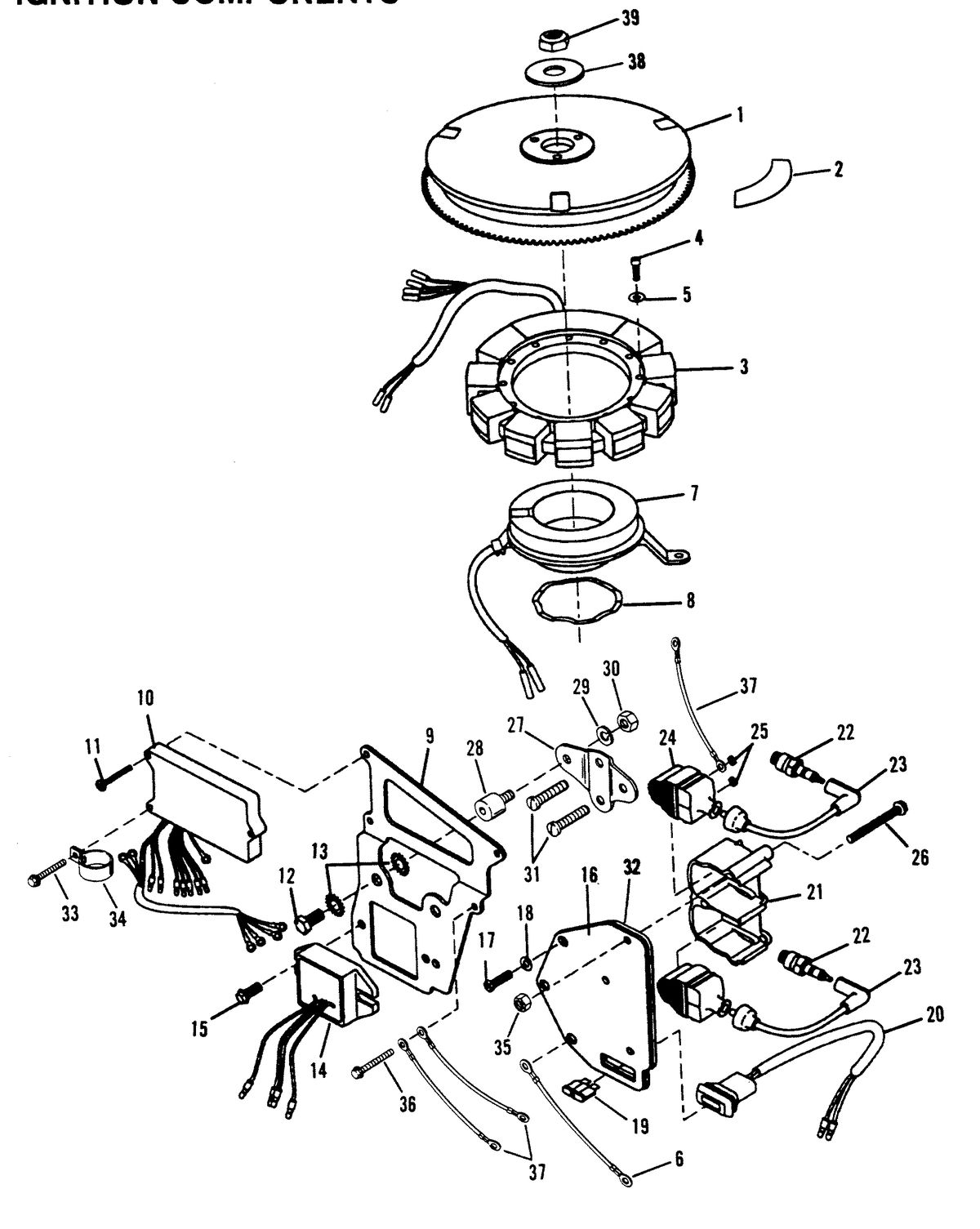 FORCE 40/50 H.P. IGNITION COMPONENTS