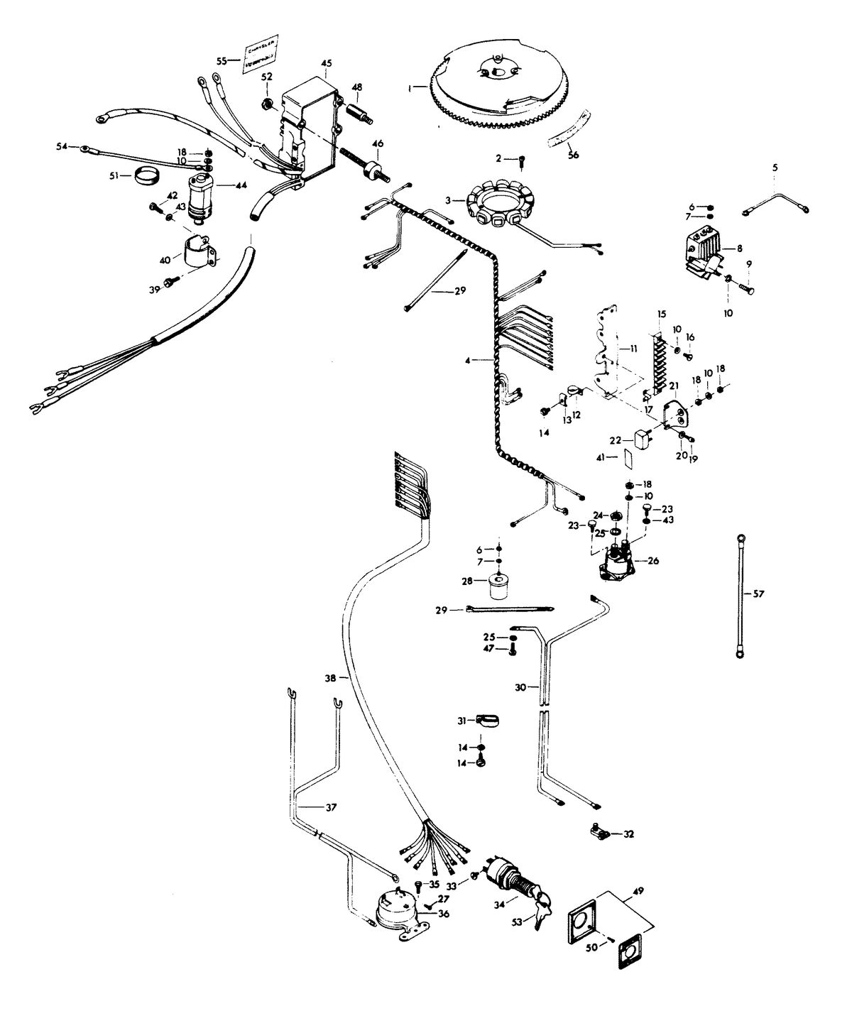 CHRYSLER 140 H.P. ELECTRICAL COMPONENTS