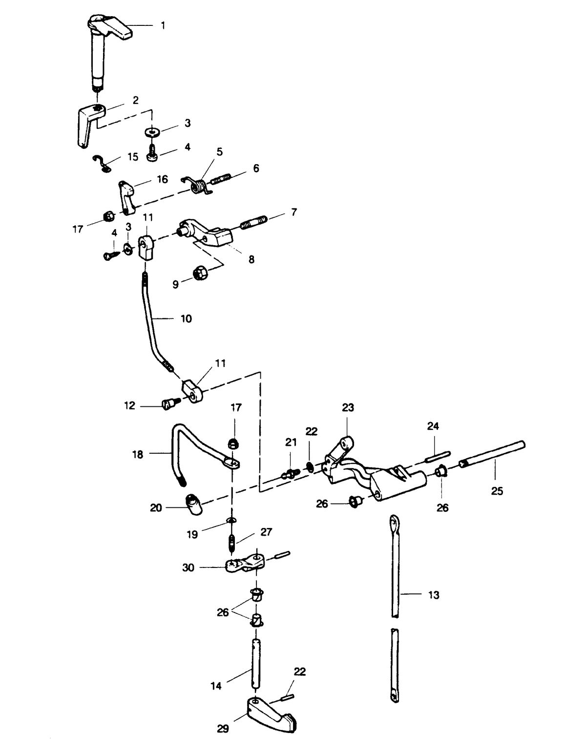 SEARS SEARS 15 H.P. SHIFT LINKAGE