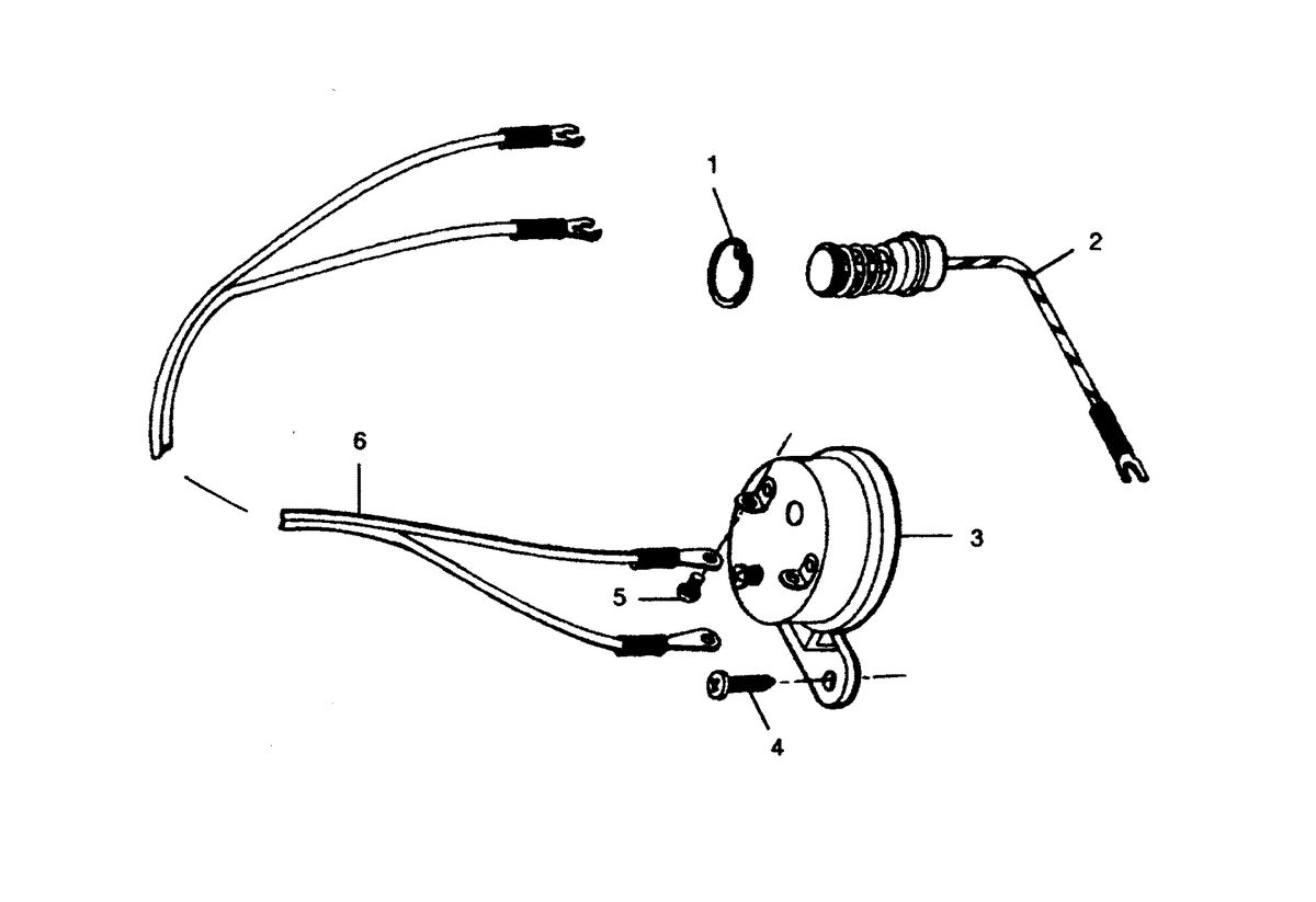 FORCE FORCE 1991 50 H.P "C" MODELS OVERHEAT BUZZER
