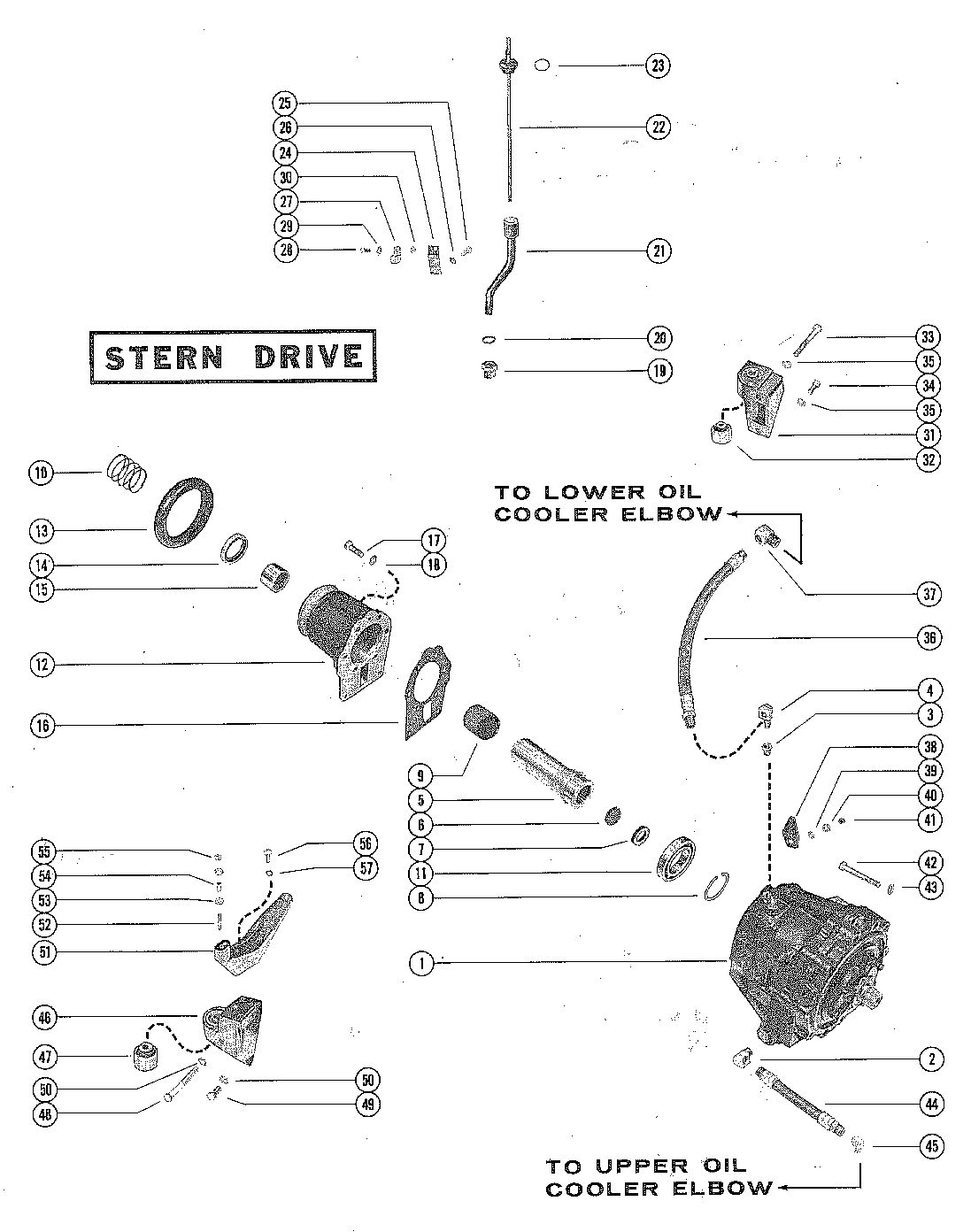 MERCRUISER 270 ENGINE TRANSMISSION ASSEMBLY (STERN DRIVE)