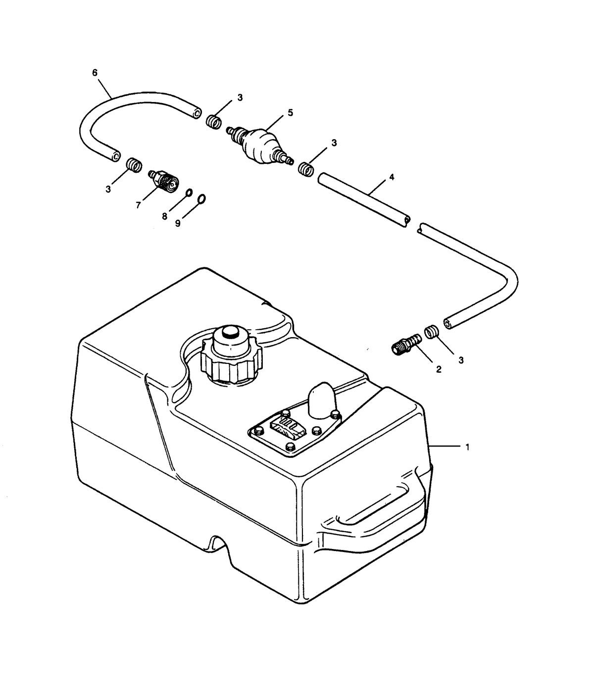 SEARS SEARS 5 H.P. FUEL TANK & LINE